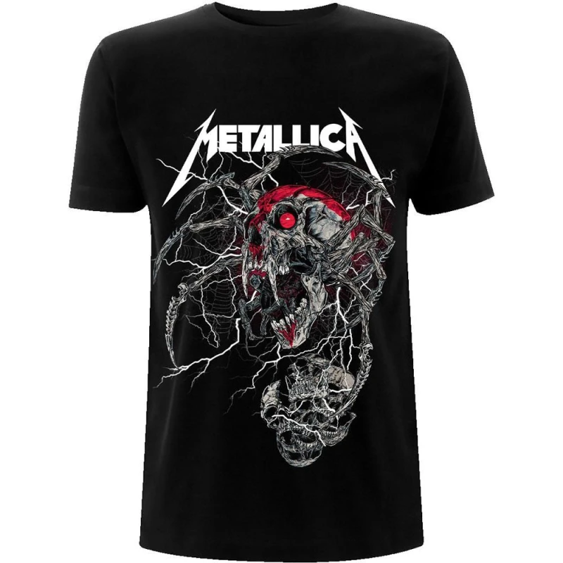 Image of Metallica Mens Spider Dead T-Shirt in Black Size: Large Black Male L