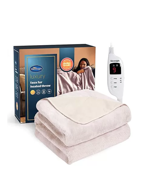 Image of Silentnight Luxury Faux Fur Heated Throw