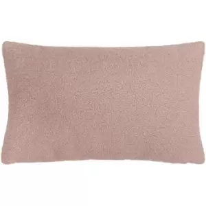 Image of Furn - Malham Textured Fleece Cushion Cover, Powder, 30 x 50 Cm