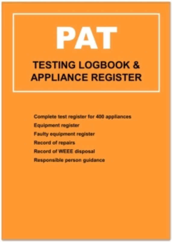 Image of PAT (Portable Appliance Testing) Logbook Paperback / softback