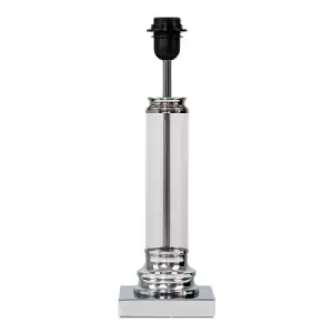 Image of Knowles Silver Table Lamp Base Touch On/Off Dimmable