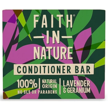 Image of Faith In Nature Lavender & Geranium Conditioner Bar - 85g (Case of 6)