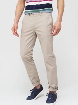 Image of Ted Baker Sincere Slim Fit Chinos - Stone, Size 36, Men