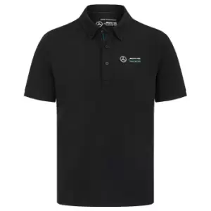 Image of 2022 Mercedes Basic Polo Shirt (Black)