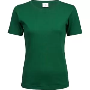 Image of Tee Jays Womens/Ladies Interlock Short Sleeve T-Shirt (3XL) (Forest Green)