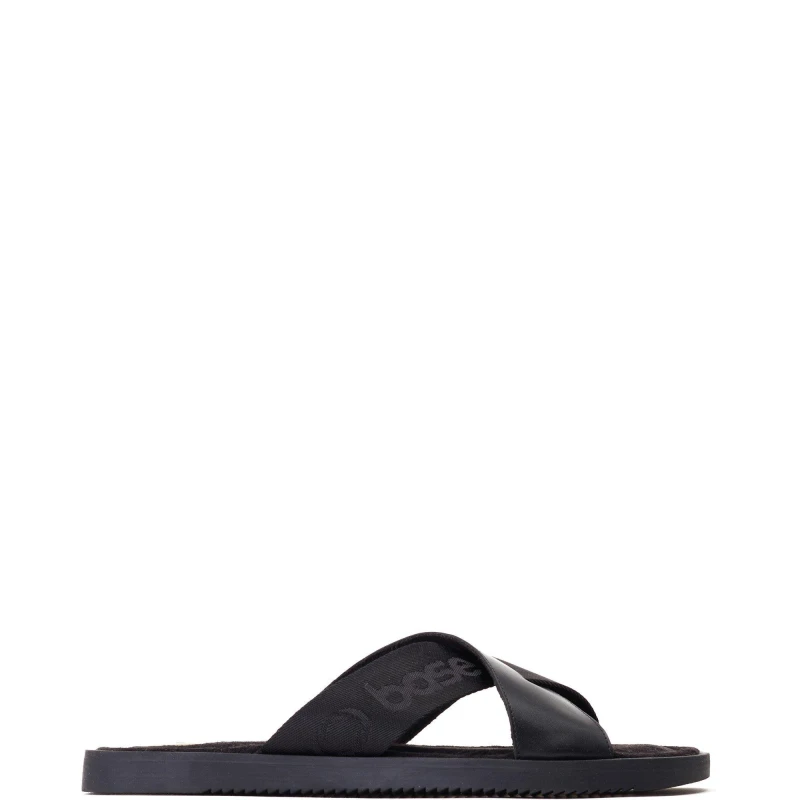 Image of Base London Base London Men Webb Slider in Black Size: 9 Black 9 Male 5038538356714