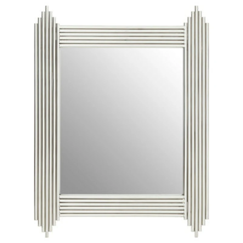 Image of Orsina Clarice Wall Mirror, Silver, Wood, Glass, Metal