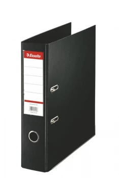 Image of Esselte A4 Pvc Lever Arch 75mm Black - 10 Pack