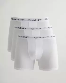 Image of GANT Men 3 Pack Boxer Briefs (S) White