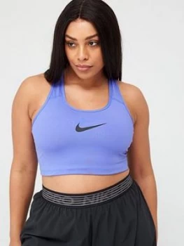 Image of Nike Medium Support Swoosh Sports Bra (Curve) - Sapphire