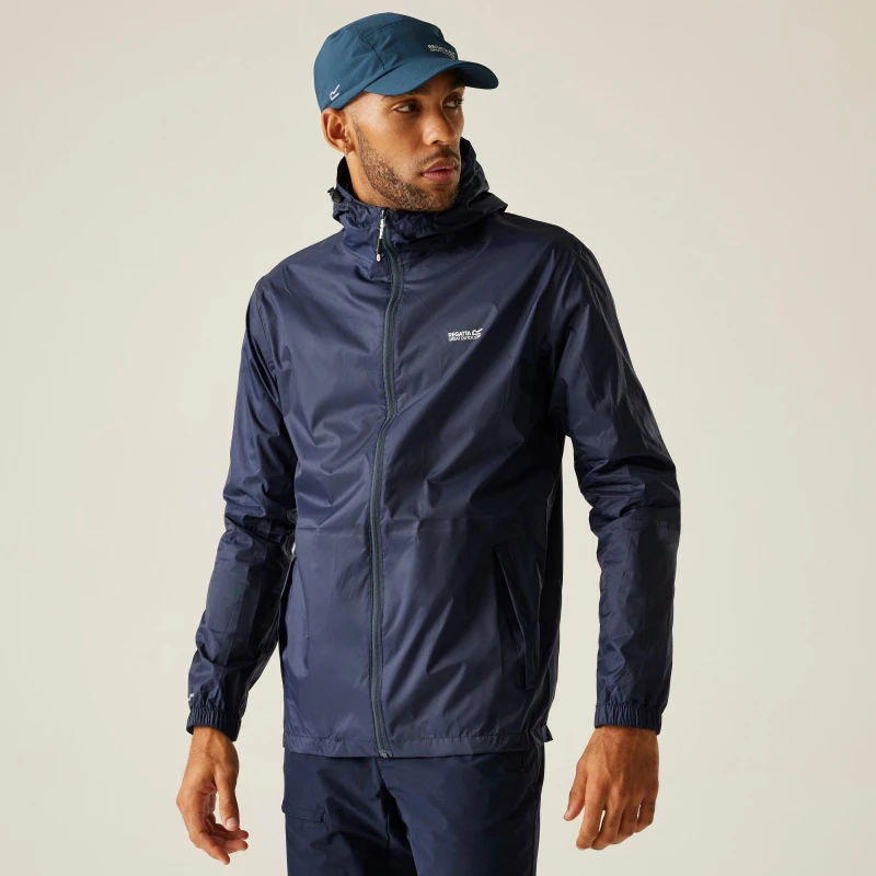 Image of Regatta Regatta Men 'Pack-It III' Waterproof Packaway Jacket in Navy Size: 5X-Large Navy 5XL Male 5051522794842