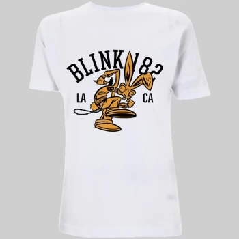 Image of Blink-182 - College Mascot Unisex Medium T-Shirt - White