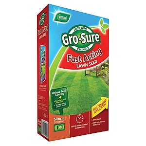 Image of Gro-Sure Fast Acting Lawn Seed - 50m² - 1.5kg