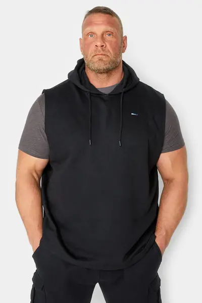 Image of BadRhino Sleeveless Hoodie Black