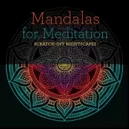 Image of mandalas for meditation scratch off nightscapes
