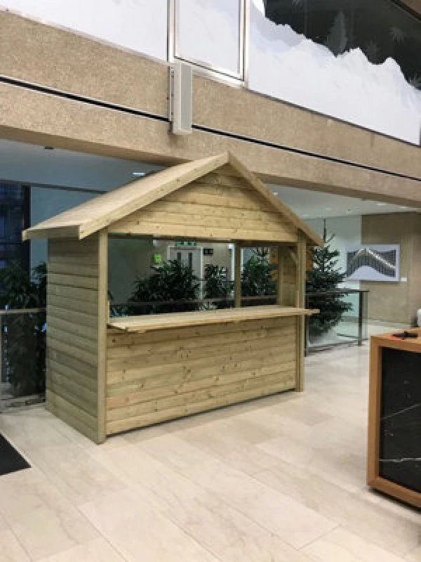 Image of Churnet Valley Garden Furniture Ltd 3M X 1.2M Indoor Chalet - Timber - L120 X W300 X H300 Cm - Minimal Assembly Required