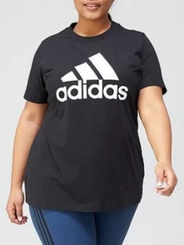 Image of Adidas Plus Badge Of Sport T-Shirt - Black