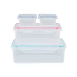 Image of Maison By Premier Multicoloured Lids 4 Piece Food Containers