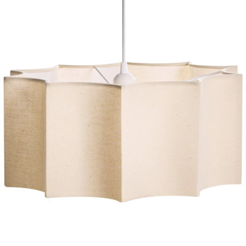 Image of Beliani Pendant Lamp Luenha Metal Beige