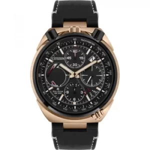 Image of Mens Citizen Eco-drive Bullhead Ltd Ed Alarm Chronograph Stainless Steel Watch