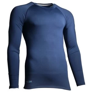 Image of Precision Essential Base-Layer Long Sleeve Shirt Navy - M Junior 26-28"