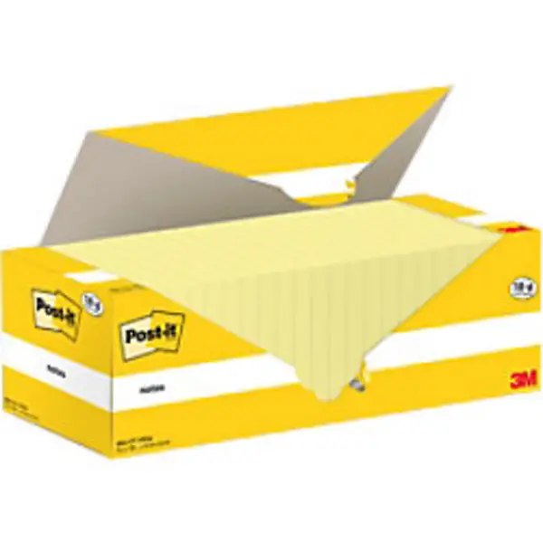 Image of Post-It Post-It 654-CY-VP24 note paper Square Yellow 100 sheets Self-adhesive 7100319213