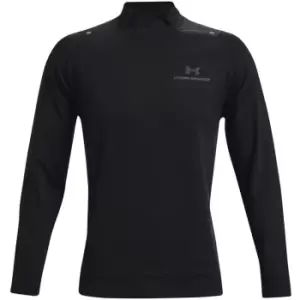 Image of Under Armour Rush All Purpose Mock Collar Baselayer Top Mens - Black
