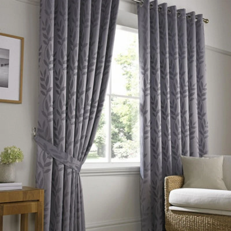 Image of Tivoli Ready Made Eyelet Curtains Silver