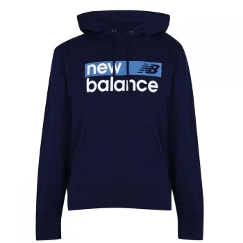 Image of New Balance Logo Hoodie Mens - Navy