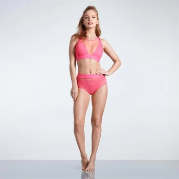 Image of USA Pro Hi Mesh Bikini Bottoms - Coral