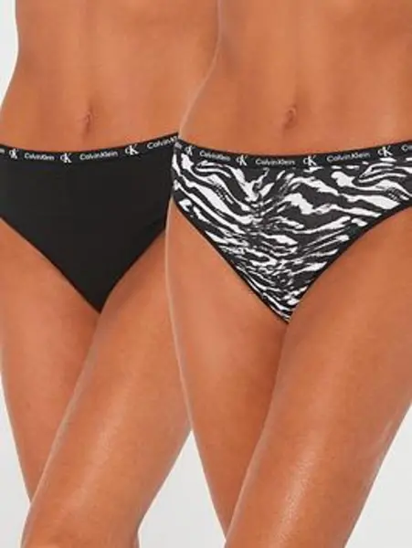 Image of Calvin Klein MODERN THONG 2PK - Size 16