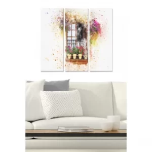 Image of MDF3585279 Multicolor Decorative MDF Painting (3 Pieces)