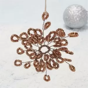 Image of I Saw It First House Doctor Snowflake Ornament - Metallics