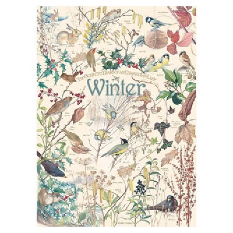 Image of Cheatwell Games Country Diary Winter Jigsaw Puzzle 1000 Pieces Multi