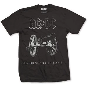 Image of AC/DC - About to Rock Unisex Medium T-Shirt - Black