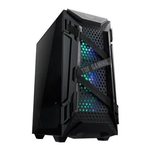 Image of Asus TUF Gaming GT301 Compact Gaming Case with Window, ATX, No PSU, Tempered Glass, 3 x 12cm RGB Fans, RGB Controller,...