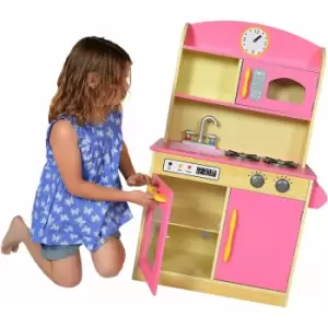 Image of Teamson Kids - Bubble Gum Deluxe Kitchen TD-11412P - Pink