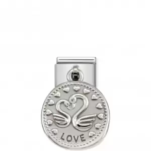 Image of Nomination Composable Classic Charm Wishes Silver Love Link 331804/08