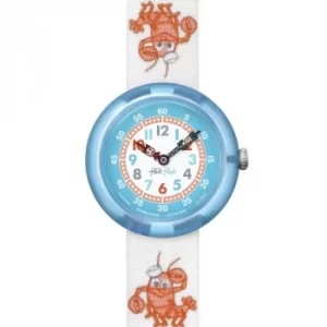 Image of Childrens Flik Flak Lobster Stripe Watch
