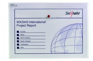 Image of Snopake Polyfile A3 Transparent - 5 Pack