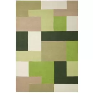 Image of Oriental Weavers Lexus Green Rug - 200x285cm, Wool, Geometric