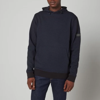 Image of Barbour International Mens Accelerator Hoodie - Black Print - M