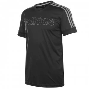 Image of adidas Mens Sereno Graphic T-Shirt - Black/Grey