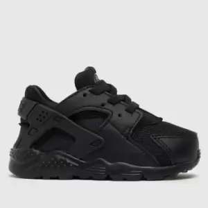 Image of Nike Black Huarache Run Toddler Trainers