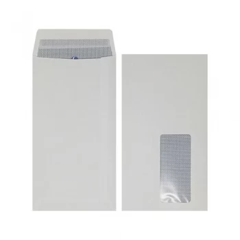 Image of Plus Fabric DL Window Envelope Peel and Seal Pack of 500 J26671