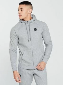 Image of Urban Armor Gear Rival Fleece Full Zip Hoodie Light Steel Heather Size L Men