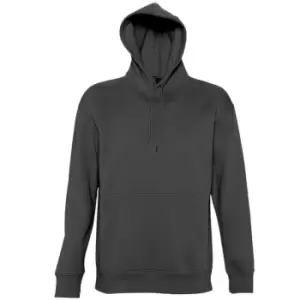 Image of SOLS Slam Unisex Hooded Sweatshirt / Hoodie (L) (Dark Grey)