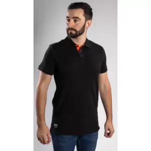 Image of Oxford Polo Shirts Black Medium
