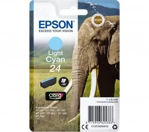 Image of Epson Elephant 24 Light Cyan Ink Cartridge