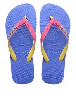 Image of Havaianas Top Mix Flip Flop Sandal, Blue, Size 3-4 Older